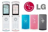 LG Genuine GD580 lollipop 2.8 "Tela de 3G Flip Phone azul