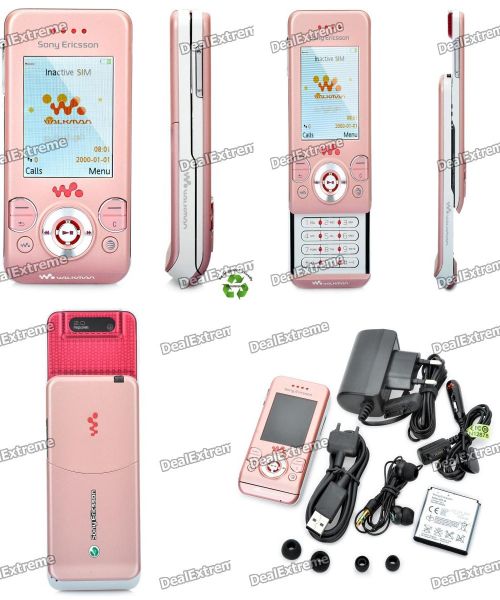 Sony Ericsson W580i GSM Quadband e JAVA-Rosa (recuperado)